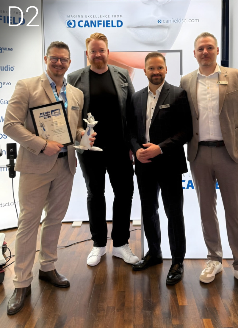 D2 Wins Innovative Medical Dermatological Diagnostic Device in the DERM 2026 Awards!